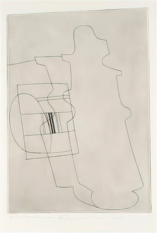 Ben Nicholson and Fred Murray: A Collector's Guide to Art Sales and Market Value - Glass topped bottle - 1967 by Ben Nicholson