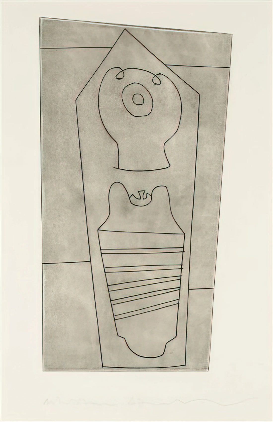 Ben Nicholson and Fred Murray: Understanding Art Sales and Collecting Modernist Prints - Turkish form - 1967 by Ben Nicholson