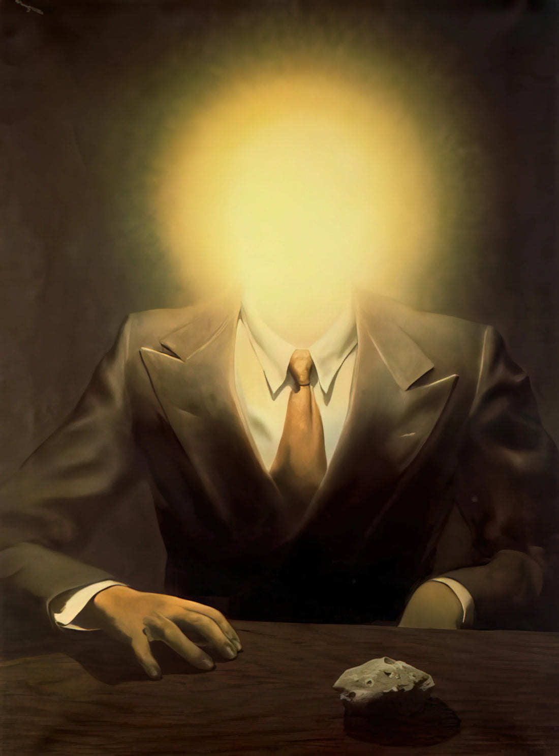 Best Magritte Paintings: A Curated Guide to the Surrealist Master's Most Iconic Works - THE PLEASURE PRINCIPLE PORTRAIT OF EDWARD JAMES 1937 by Rene Magritte