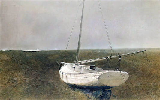 Betsy Wyeth: The Quiet Force Behind Andrew Wyeth's Iconic American Art - BELOW DOVER 1950 by Andrew Wyeth