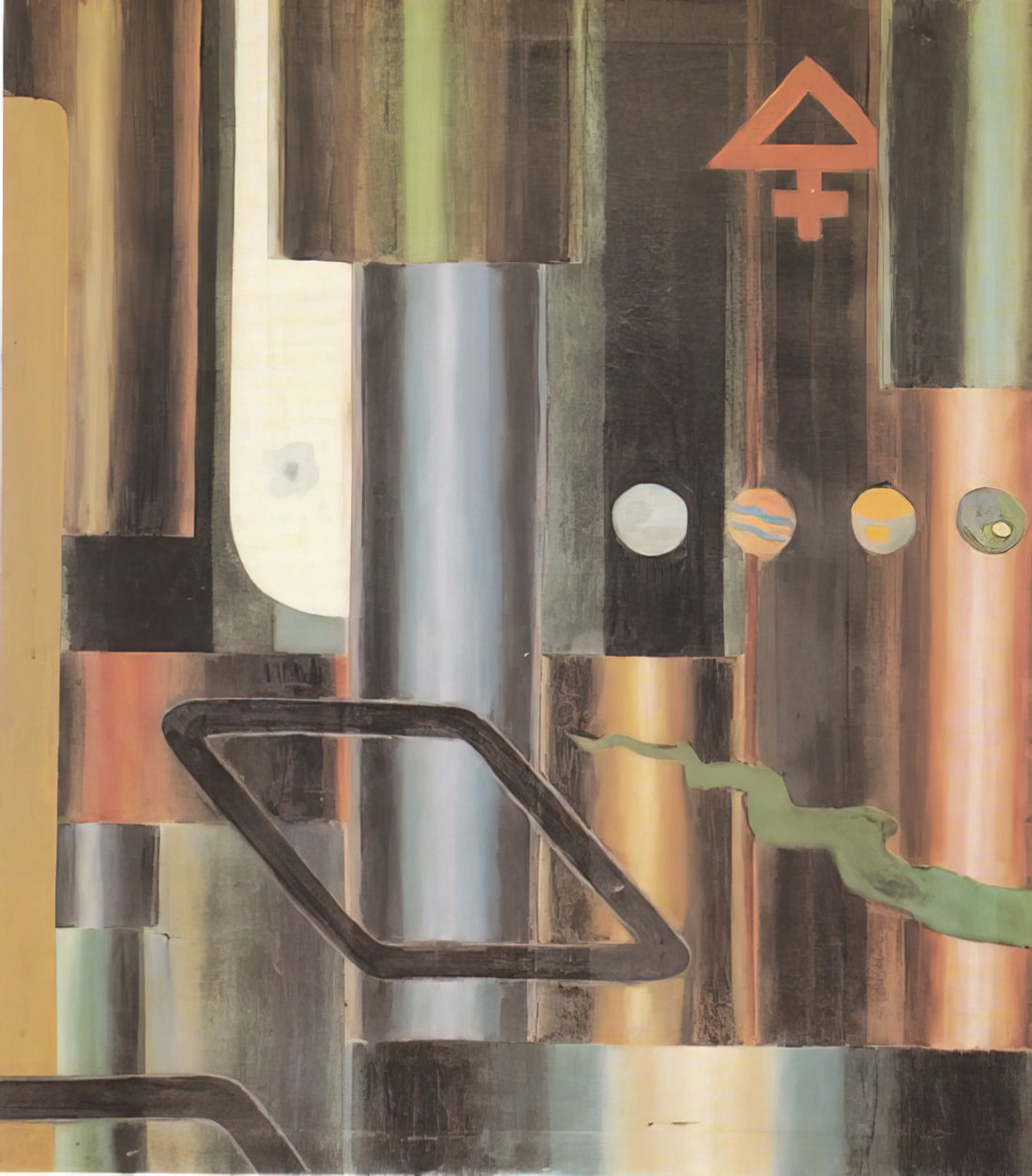 Beyond the Bookshelf: Discovering Julius Evola's Art Prints, Not Just on Amazon - La libra s'infiamma e le piramidi - 1921 by Julius Evola