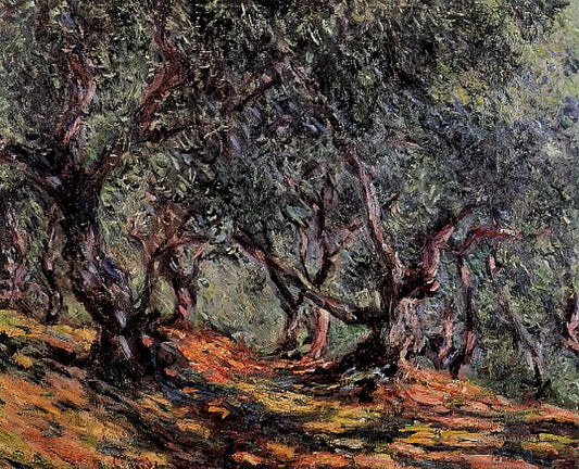 Blanche Hoschedé: The Impressionist Muse and Artist in Monet's Circle - Olive Trees in Bordigher by claude monet