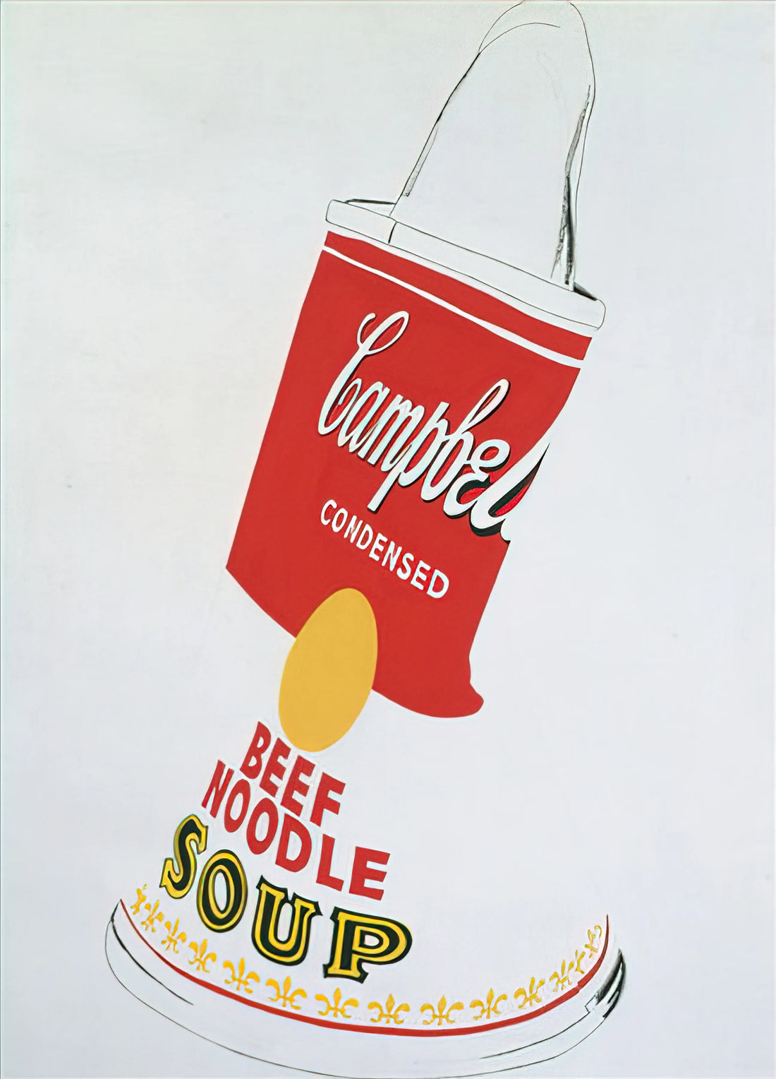 Blue Marilyn Warhol: Decoding the Iconic Pop Art Masterpiece - Crushed Campbell's Soup Can  Beef Noodle  by Andy Warhol