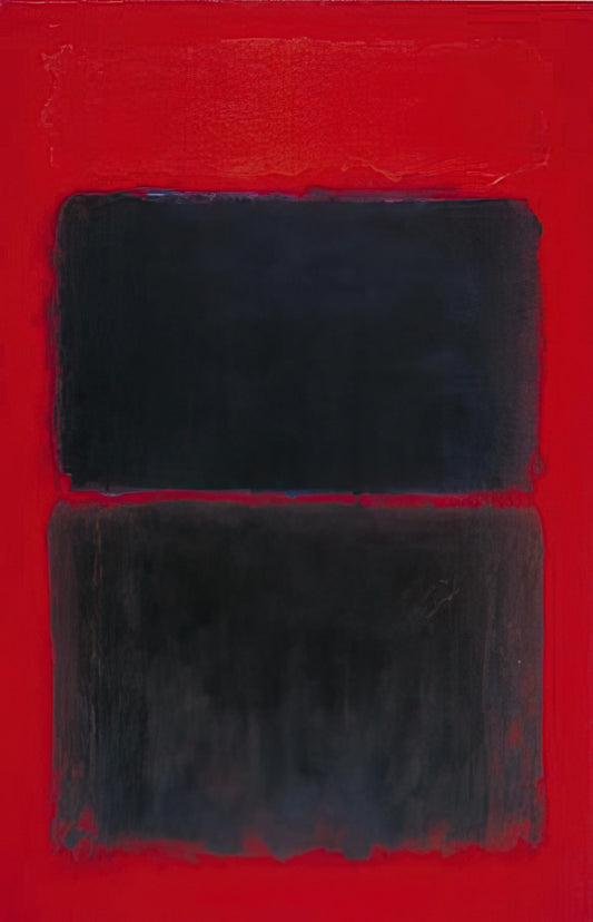Blue, Orange, Red by Mark Rothko: A Deep Dive into the Abstract Masterpiece - Light Red Over Black - 1957 by Mark Rothko
