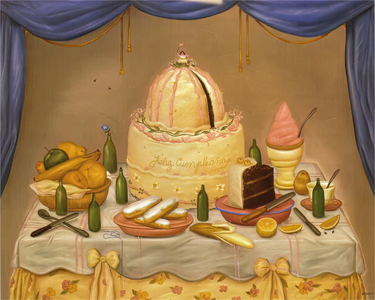 Botero Art Prints: A Collector's Guide to the Colombian Master's Monumental World - HAPPY BIRTHDAY by Fernando Botero