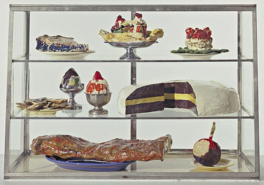 Bottle of Notes: Claes Oldenburg's Monumental Ode to Everyday Objects - PASTRY CASE I 1962 by Claes Oldenburg
