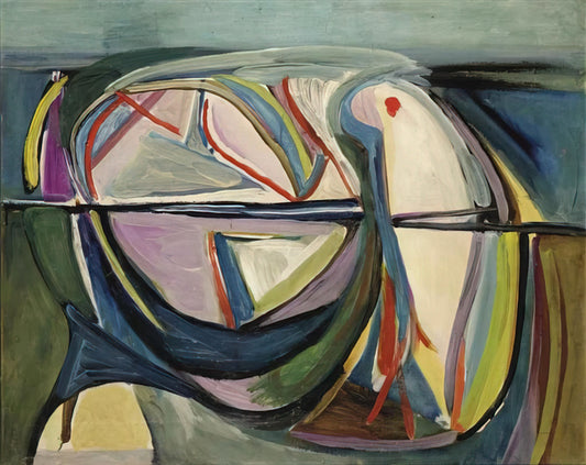 Bram van Velde Brushed Aluminum Print: A Modernist Masterpiece in Contemporary Form - Untitled - 1948 by Bram van Velde