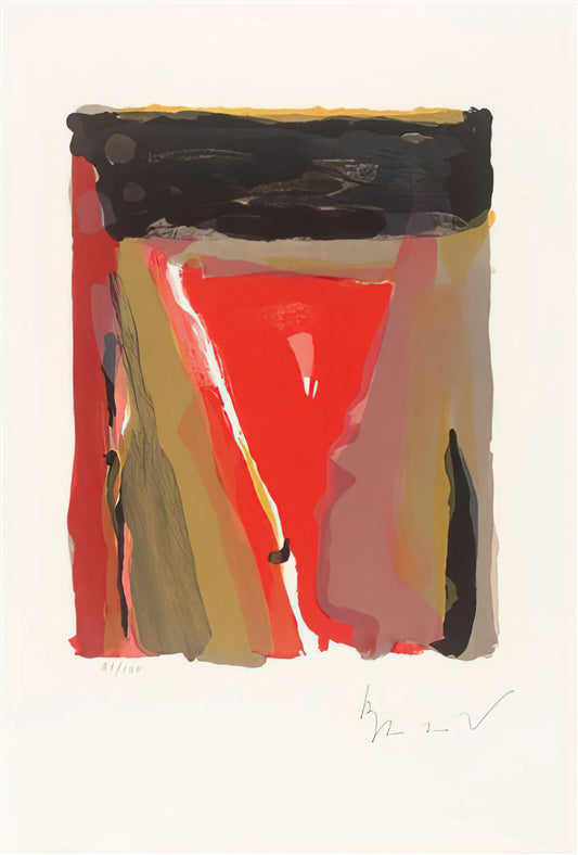 Bram van Velde Lithograph: A Journey into Abstract Expressionism and Printmaking Mastery - Untitled - 1976 by Bram van Velde