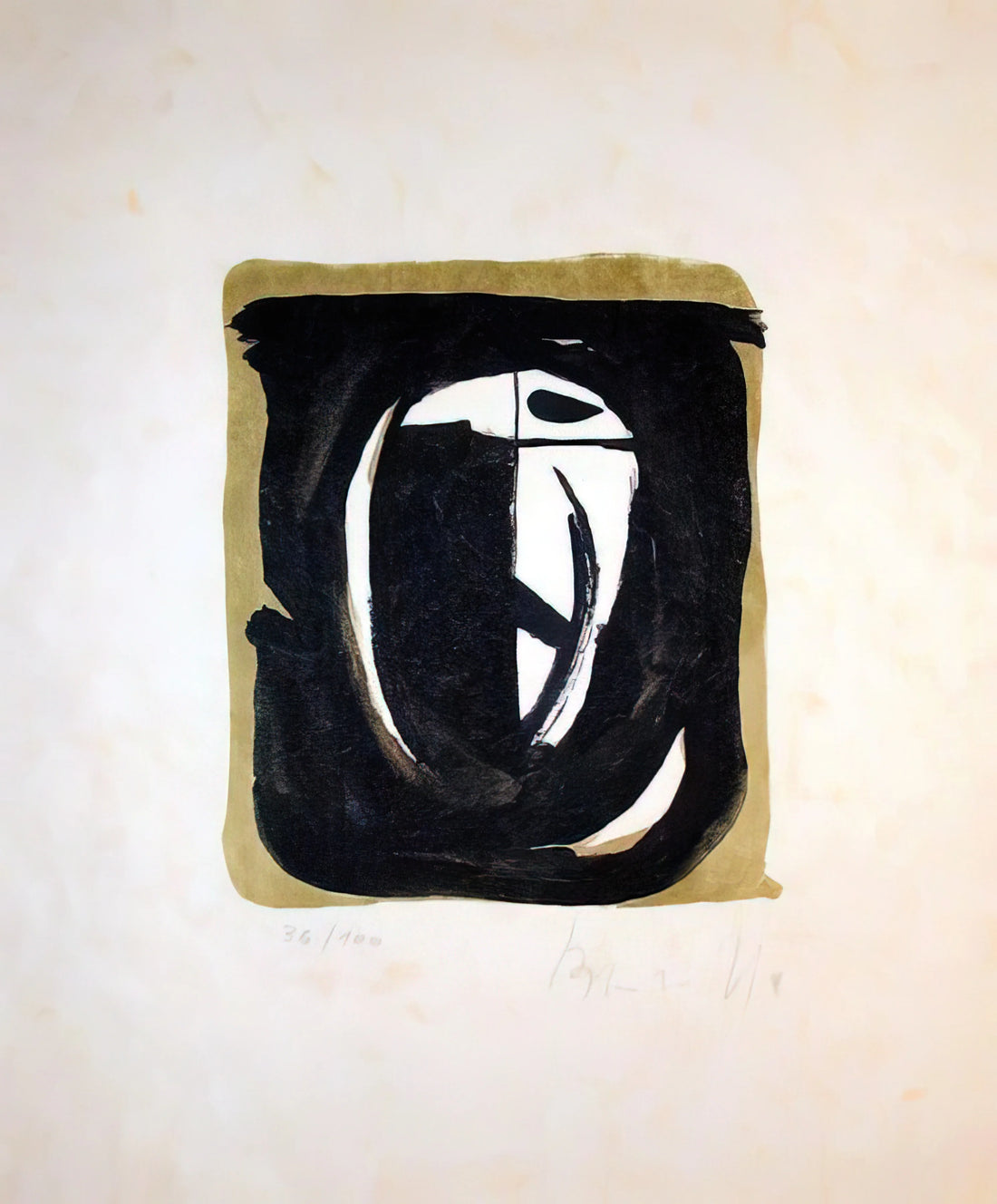 Bram van Velde Signature: Decoding the Mark of an Abstract Master - Untitled - 1975 by Bram van Velde