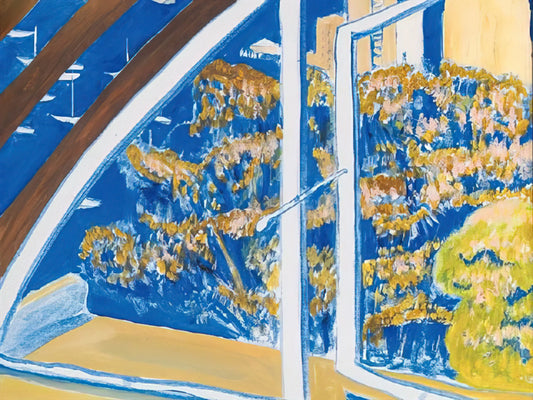 Brett Whiteley Artworks: A Journey Through the Visionary Australian Master - The Window, Lavender Bay - 1980 by Brett Whiteley