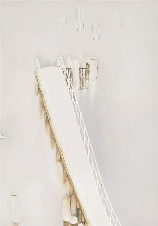 Brett Whiteley: A Collector's Guide to Acquiring the Australian Master's Art - Lavender Bay Pier in the Rain - 1976 by Brett Whiteley