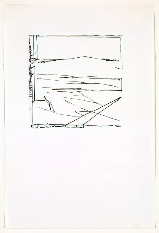 Brice Marden Paintings: A Journey Through Minimalist Mastery and Abstract Evolution - Greece Summer - 1974 by Brice Marden