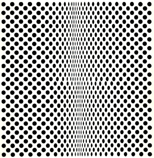 Bridget Riley Paintings for Sale: A Collector's Guide to Op Art Masterpieces - FISSION 1963 by Bridget Riley