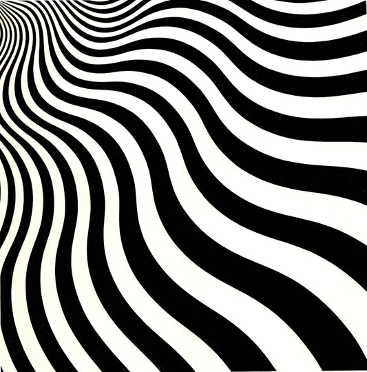 Bridget Riley Prints Framed: A Curator's Guide to Op Art Masterpieces - INTAKE 1964 by Bridget Riley