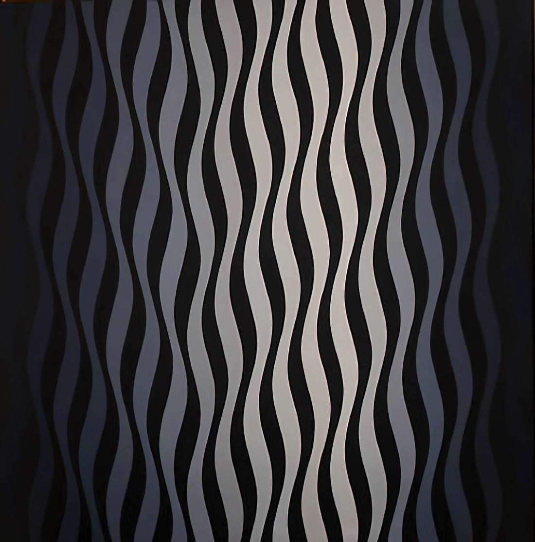 Bridget Riley Stripe Paintings: A Hypnotic Study in Perception and Motion - DRIFT 2 1966 by Bridget Riley