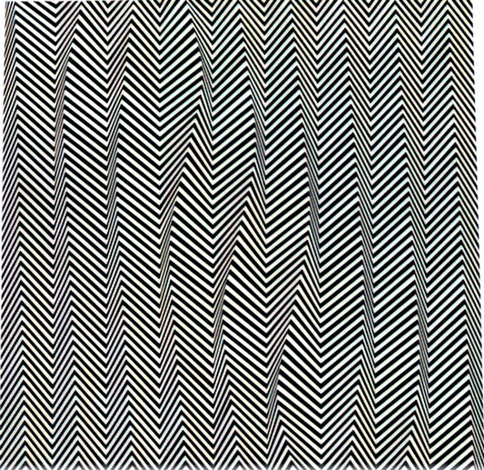 Bridget Riley and Peter Sedgley: Pioneers of Op Art and Kinetic Vision - DESCENDING 1966 by Bridget Riley