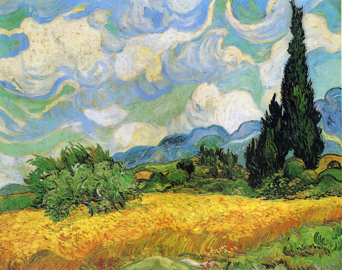 Café Terrace at Night Reproduction: A Guide to Van Gogh's Masterpiece - Wheat Field with Cypresses at the Haude Galline near Eygalieres by Vincent van Gogh