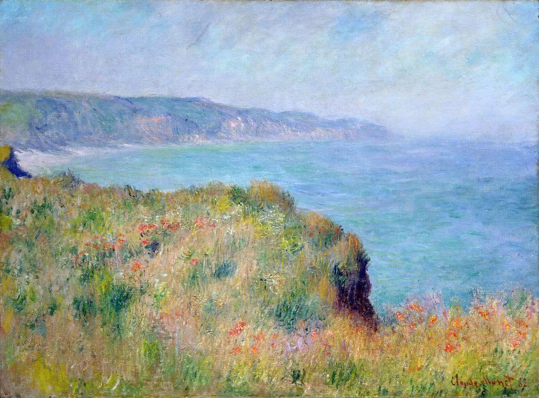 Capturing Ephemeral Beauty: The Enduring Allure of the Impression, Sunrise Print - Cliff near Pourville by claude monet