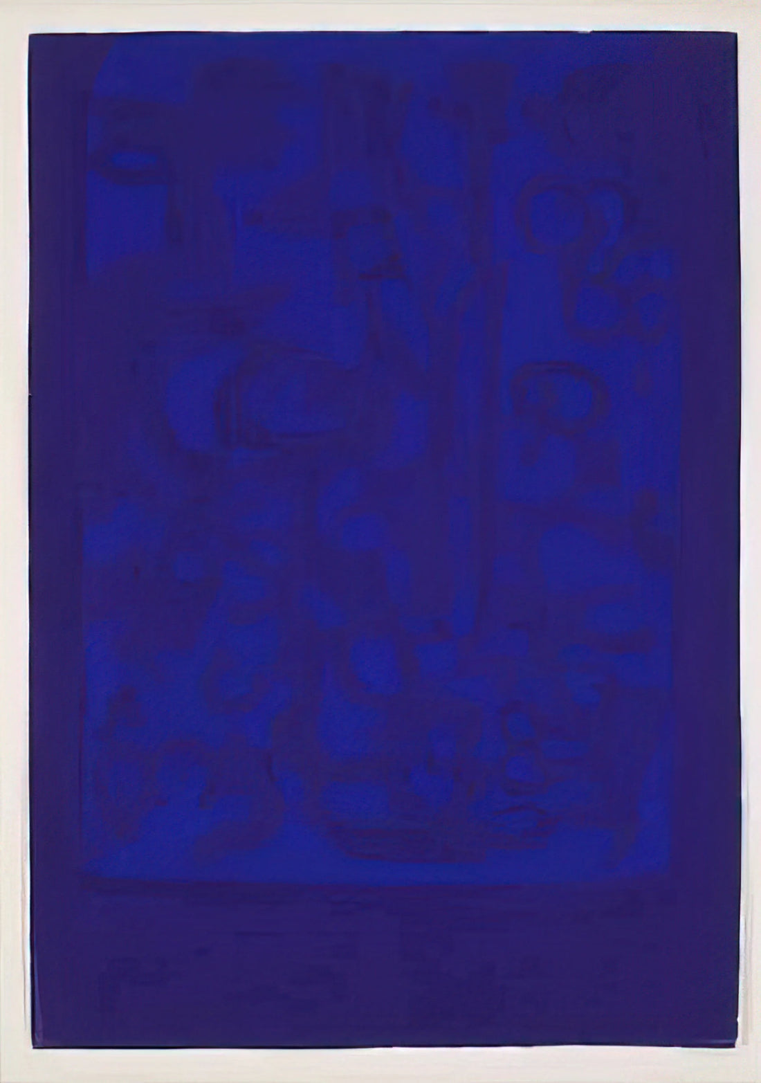 Carla Accardi Print: A Guide to the Italian Avant-Garde Artist's Seminal Works - Blue Viola - 1962 by Carla Accardi