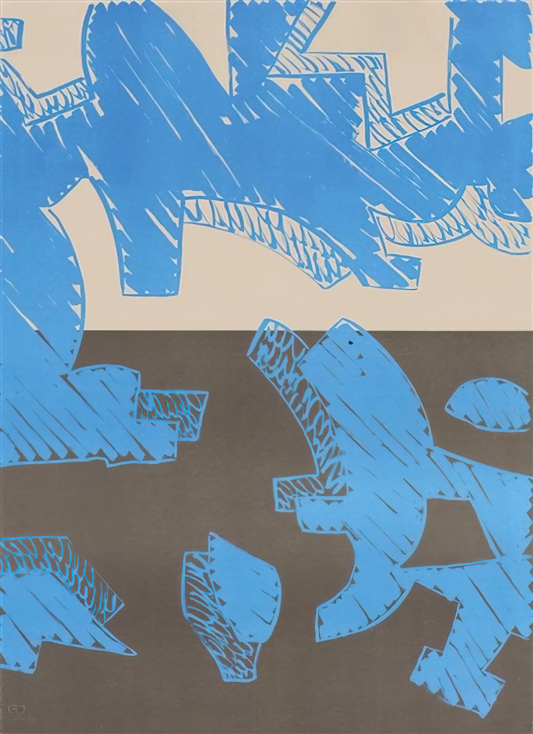 Carla Accardi Reproductions: A Guide to the Italian Avant-Garde Master's Art Prints - Blu - 2000 by Carla Accardi