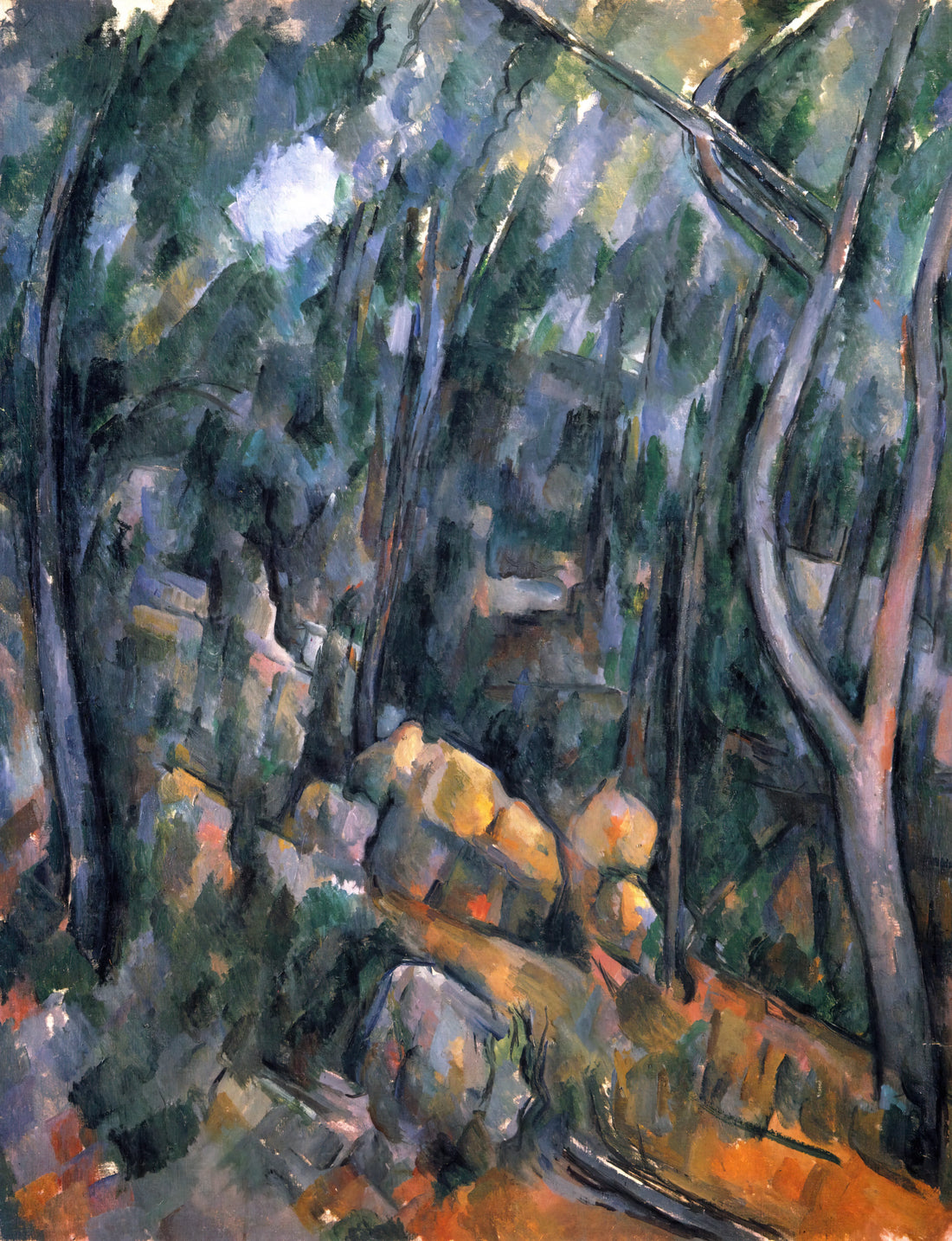 Cézanne Etchings: The Master's Rare Printmaking Legacy - Forest near the rocky caves above the Chateau Noir by Paul Cézanne