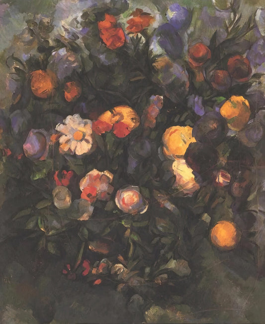 Cézanne Framed Prints: Curating Post-Impressionist Mastery for Your Collection - Vase of Flowers by Paul Cézanne