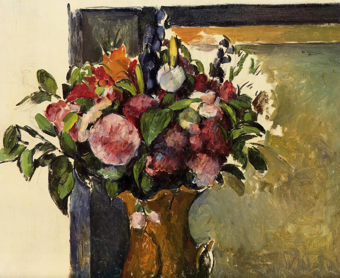 Cezanne Posters Prints: The Bridge Between Modern Art and Your Home - Flowers in a Vase by Paul Cézanne