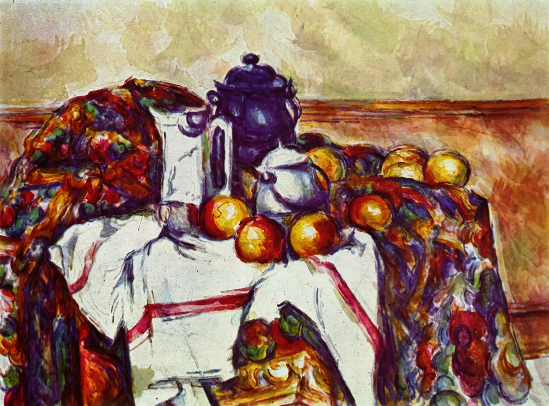 Cézanne Posters: Bringing Post-Impressionist Mastery to Your Space - Still Life with Blue Pot by Paul Cézanne