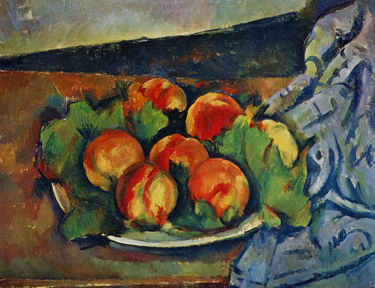Cézanne Reproductions: Bringing Post-Impressionist Mastery to Your Space - Dish of Peaches by Paul Cézanne
