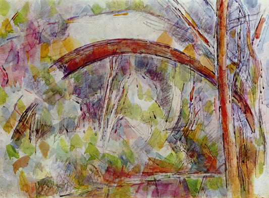 Cézanne's Mont Sainte-Victoire Paintings: The Birth of Modern Art - River at the bridge of the three sources by Paul Cézanne