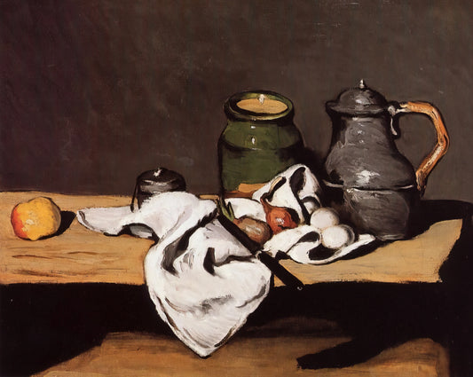 Cézanne's Studio: The Sacred Space Where Modern Art Was Born - Still Life with Green Pot and Pewter Jug by Paul Cézanne