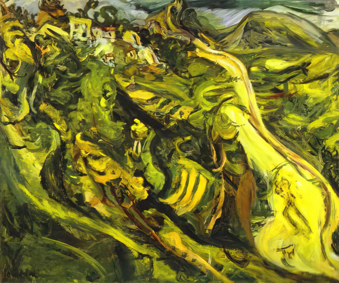 Chaim Soutine Brushed Aluminum Print: The Ultimate Guide to Collecting His Expressionist Masterpieces - ROAD AT CAGNES by Chaim Soutine
