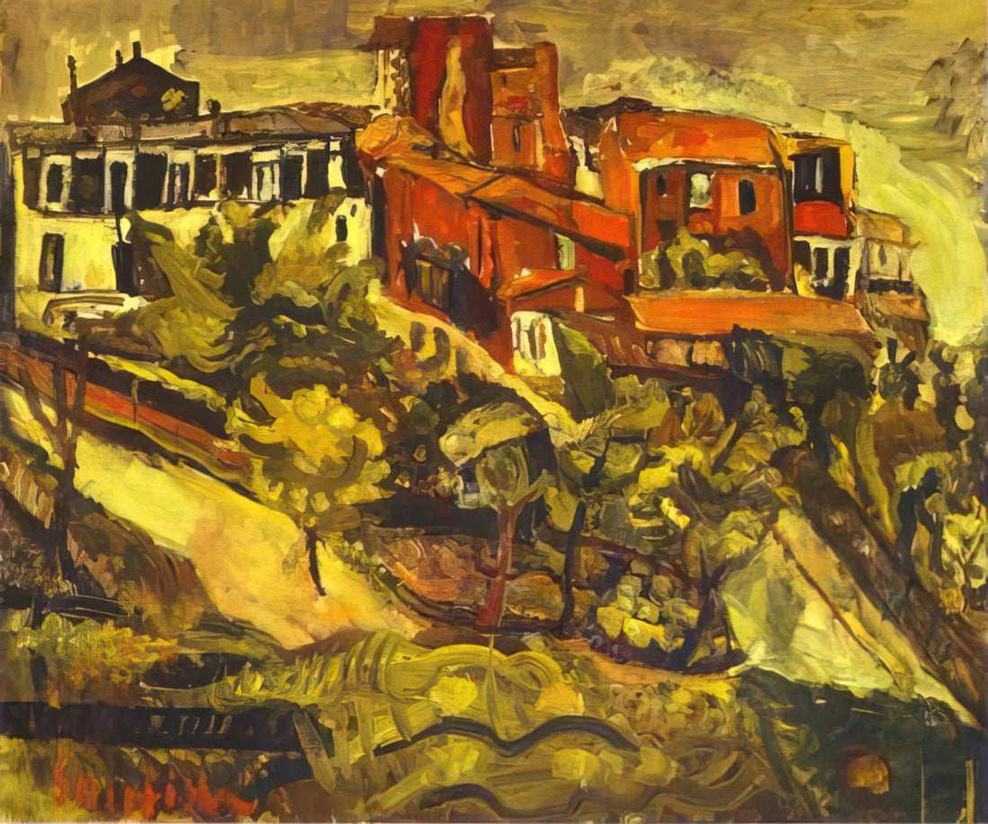 Chaim Soutine: The Tormented Genius of Expressionist Painting - RED HOUSES by Chaim Soutine