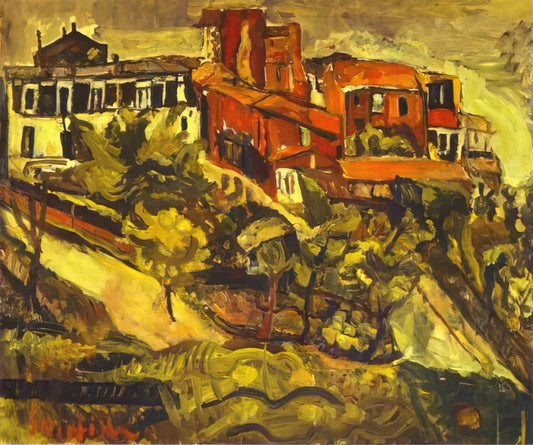 Chaim Soutine: The Tormented Genius of Expressionist Painting - RED HOUSES by Chaim Soutine