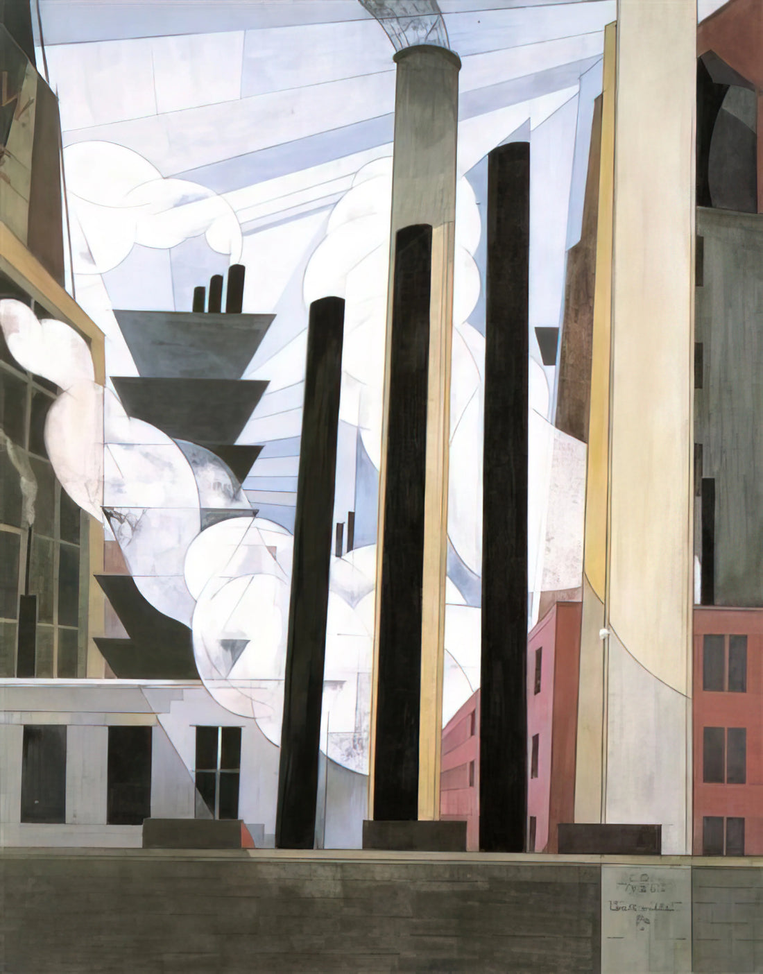 Charles Demuth Posters: Precisionist Masterpieces for Modern Spaces - End of the Parade, Coatesville, Pa. - 1920 by Charles Demuth
