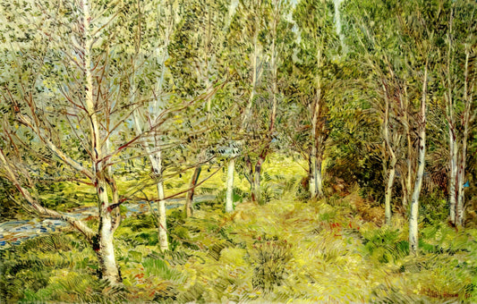 Childe Hassam's 'Rainy Day, Boston': A Masterpiece of American Impressionism - Spring Woods by Childe Hassam