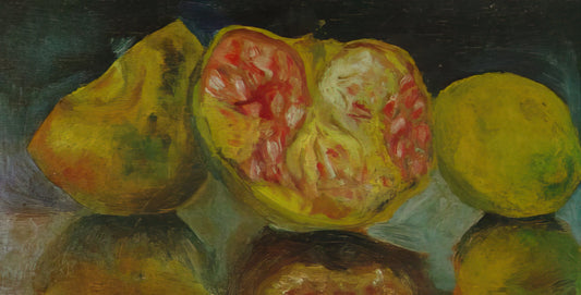 Christ of Saint John of the Cross: Salvador Dalí's Divine Vision - STILL LIFE POMEGRANATES by Salvador Dali