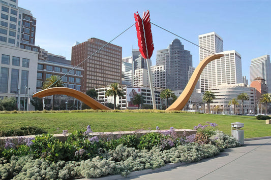 Claes Oldenburg Canvas: Monumental Whimsy in Modern Art - CUPID S SPAN COLLABORATION WITH VAN BRUGGEN 2002 by Claes Oldenburg