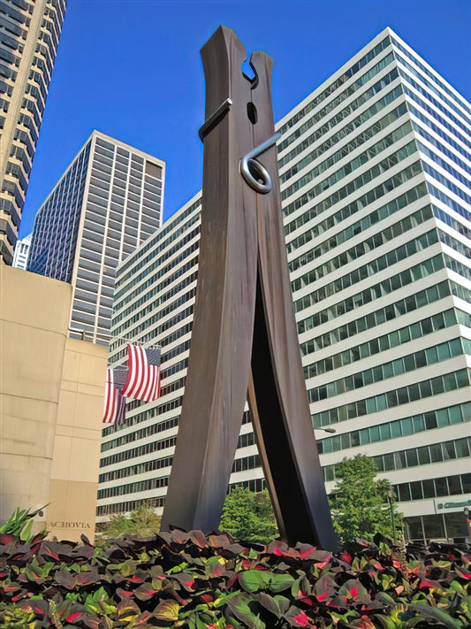 Claes Oldenburg: Reshaping the Everyday into Monumental Art - CLOTHESPIN 1976 by Claes Oldenburg