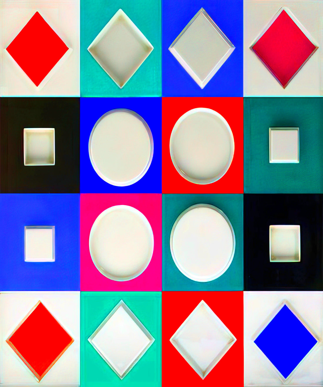 Claire Vasarely: The Unsung Architect of Op Art's Visual Language - Composition Carrée Relief - 1970 by Victor Vasarely