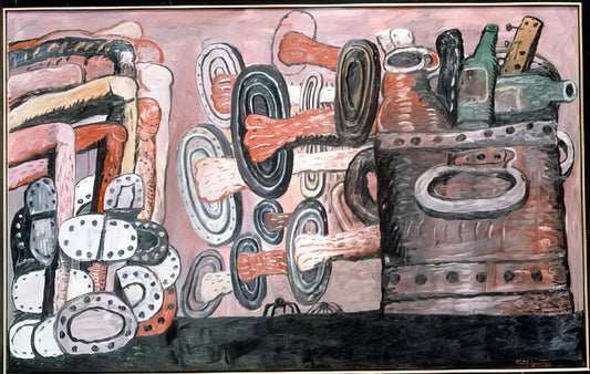 Clark Coolidge and Philip Guston: The Poetic Dialogue Between Language and Canvas - THE STREET 1977 by Philip Guston