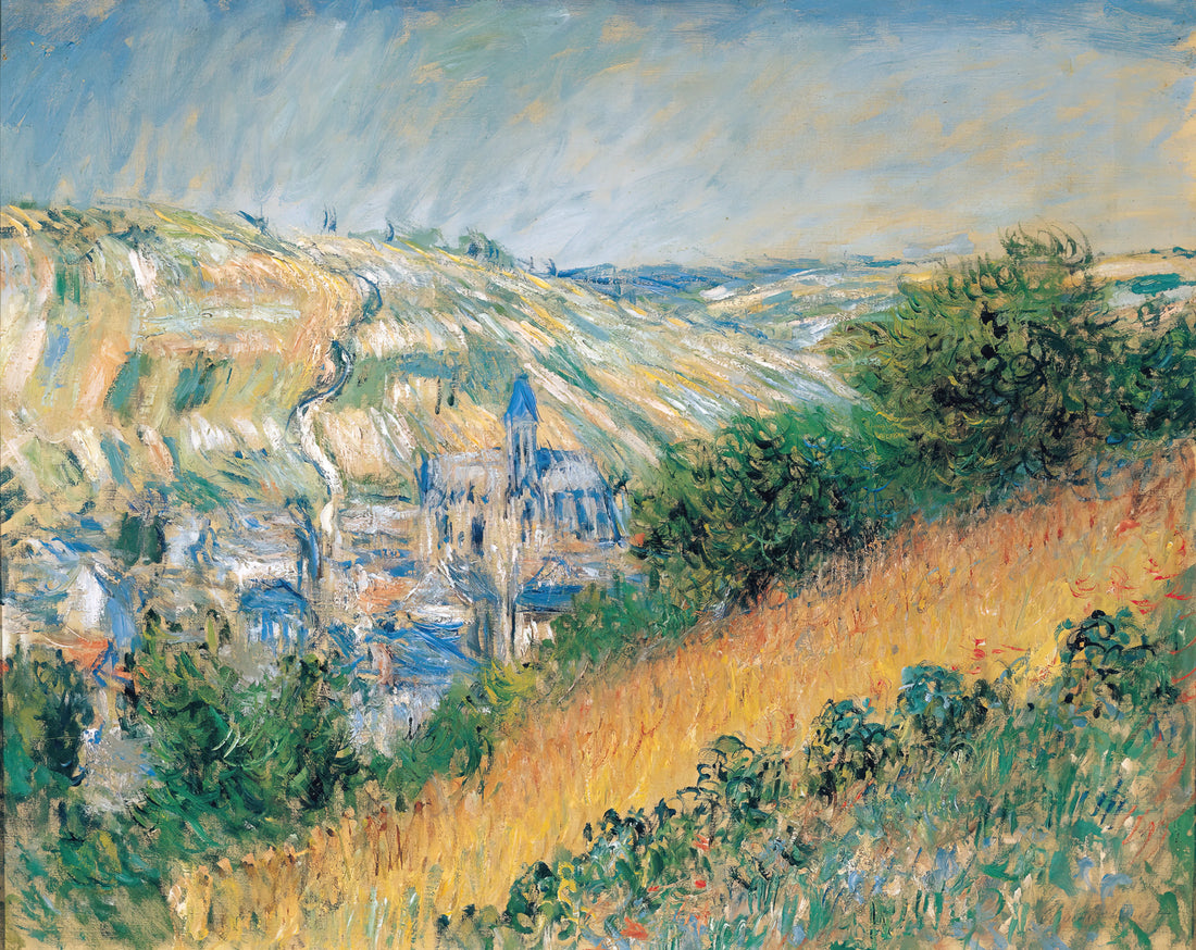 Claude Monet 72: The Definitive Guide to the Artist's Legacy and Art Prints - View over Vetheuil by claude monet