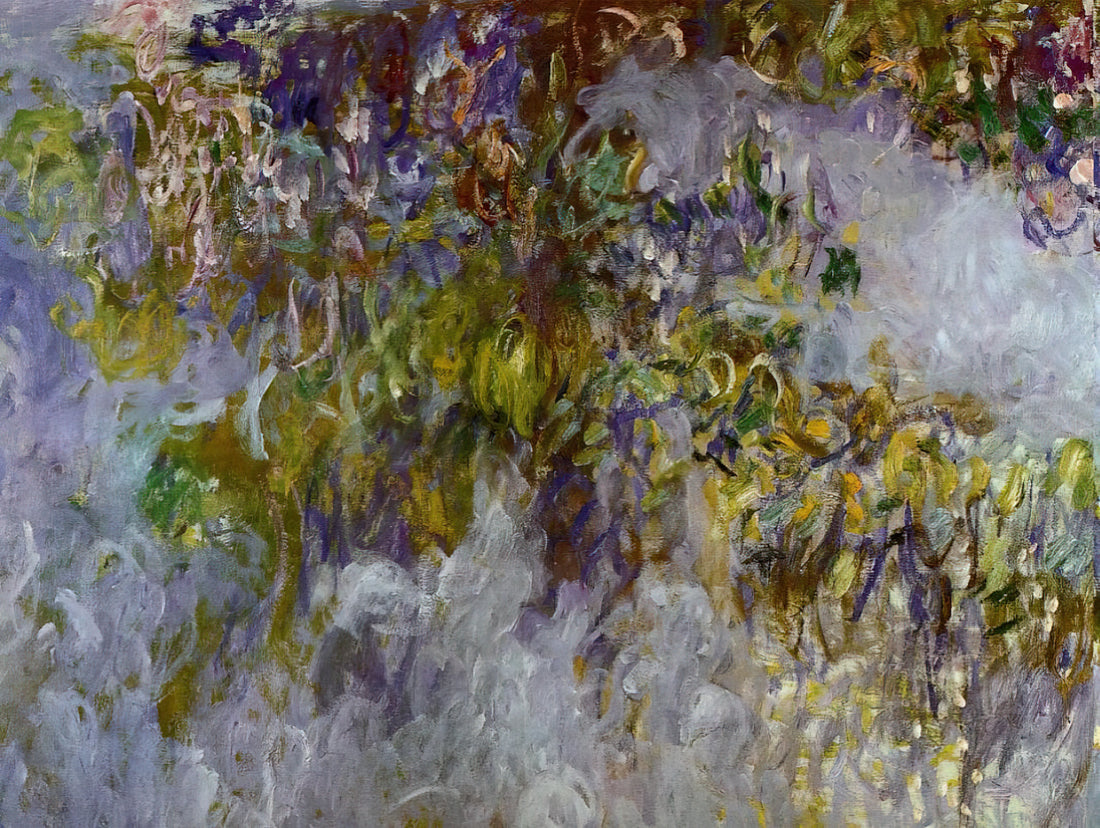 Claude Monet Canvas Art: A Collector's Guide to Impressionist Masterpieces - Wisteria left half by claude monet