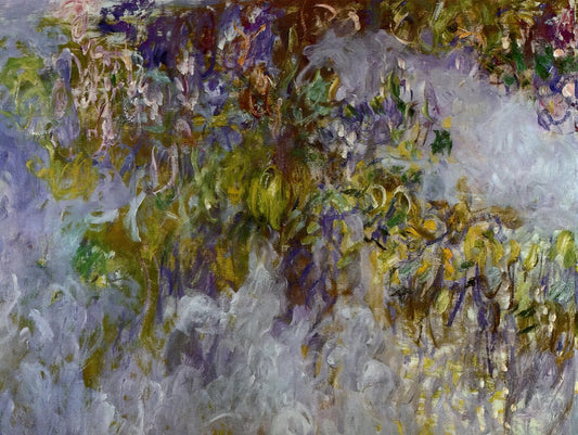Claude Monet Canvas Art: A Collector's Guide to Impressionist Masterpieces - Wisteria left half by claude monet