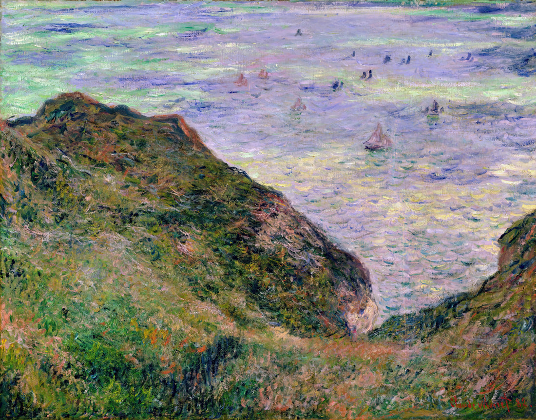 Claude Monet Exhibition Poster: A Collector's Guide to Impressionist Masterpieces - View Over the Sea by claude monet