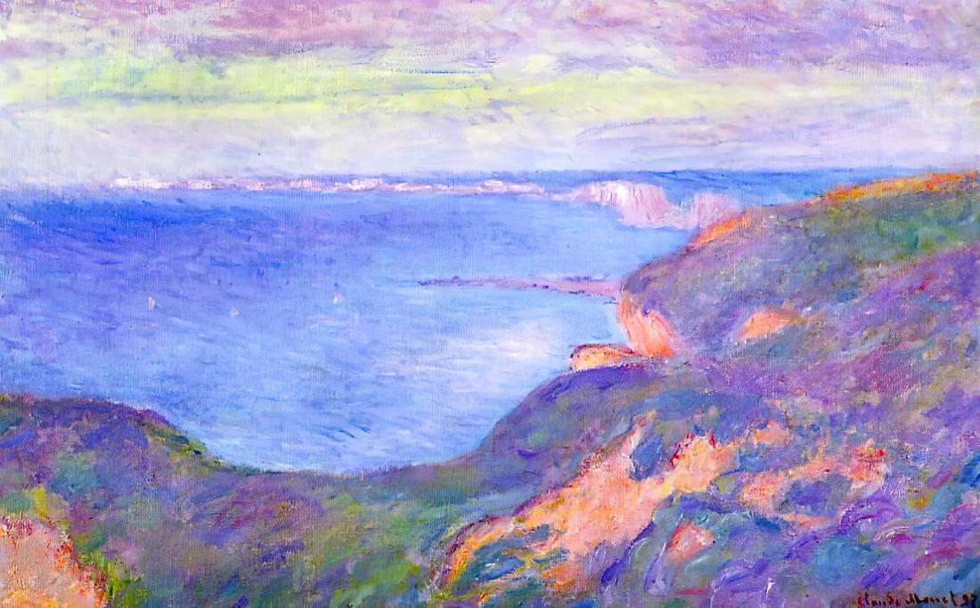 Claude Monet Framed: A Curator's Guide to Displaying Impressionist Masterpieces - Cliff near Dieppe 2 by claude monet