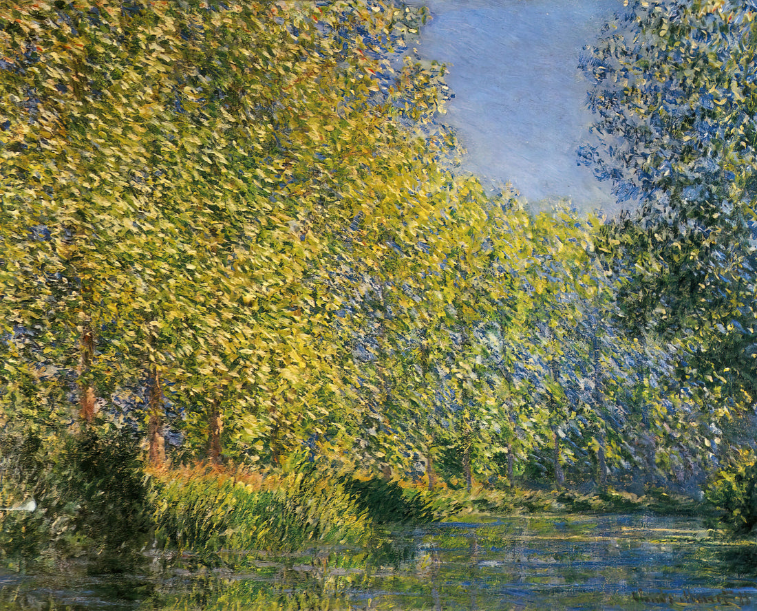 Claude Monet Paintings: An Accessible Guide to the Impressionist Master's Work - Bend in the River Epte by claude monet