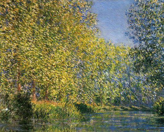 Claude Monet Paintings: An Accessible Guide to the Impressionist Master's Work - Bend in the River Epte by claude monet