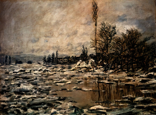 Claude Monet Poster Prints: Bringing Impressionist Masterpieces to Your Space - The Break-up of the Ice by claude monet