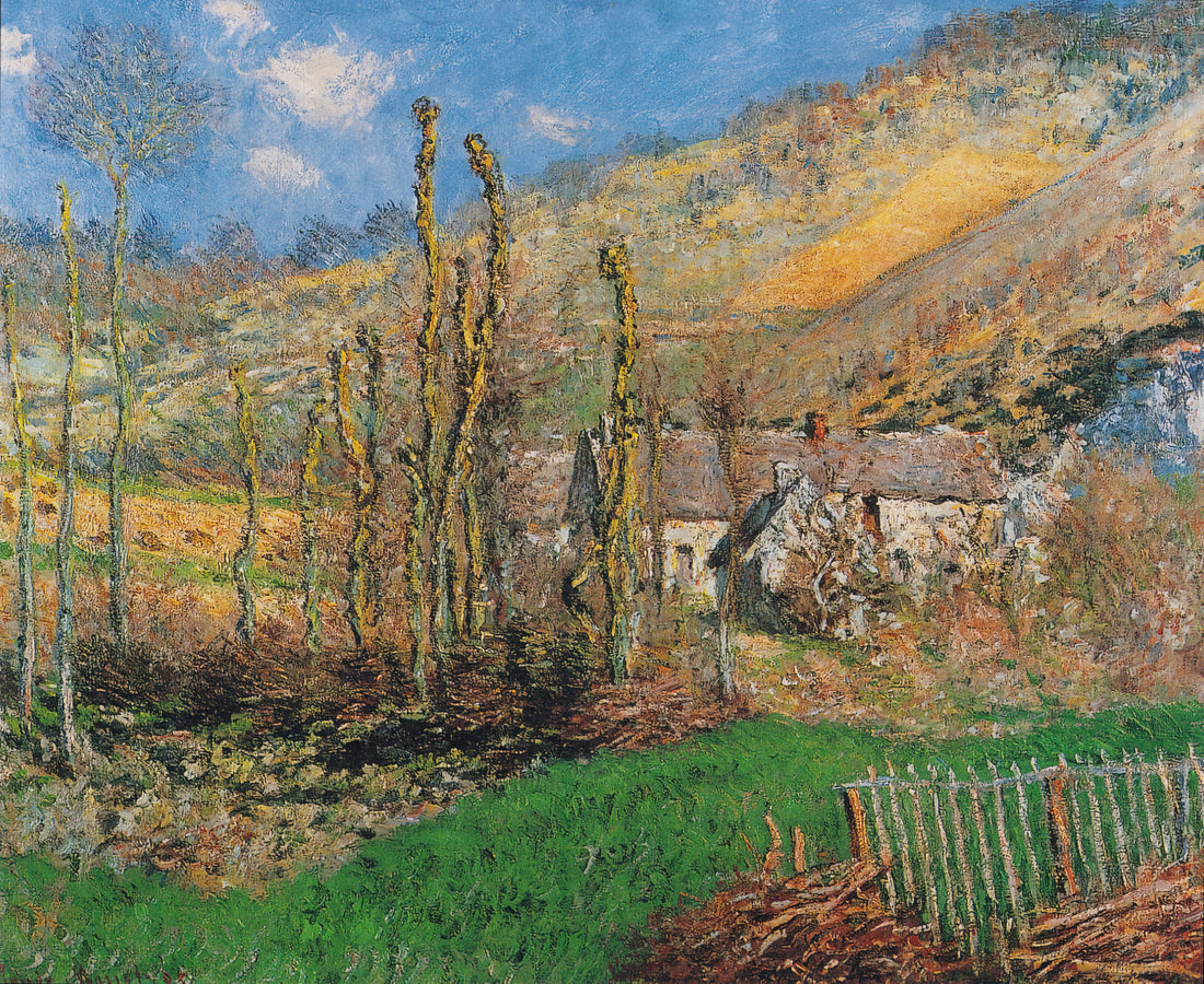 Claude Monet Posters for Sale: Curating Impressionist Masterpieces for Your Space - Winter Landscape at the Val de Falaise by claude monet